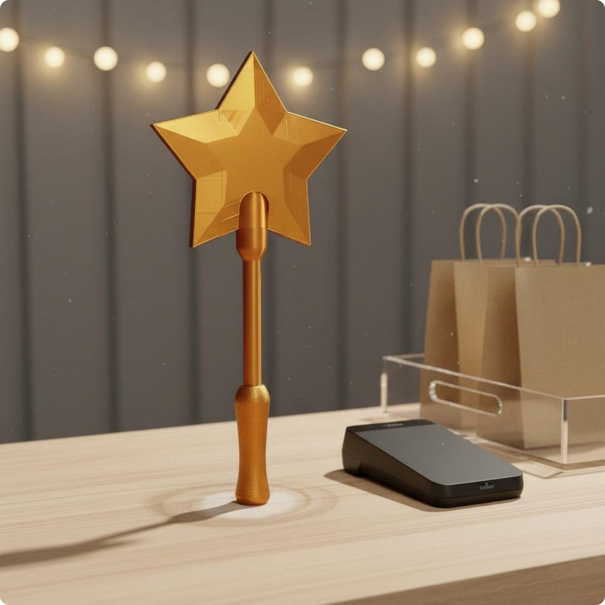 Star Wand Card Holder Lightweight Tap to Pay Wand Quick Recognition