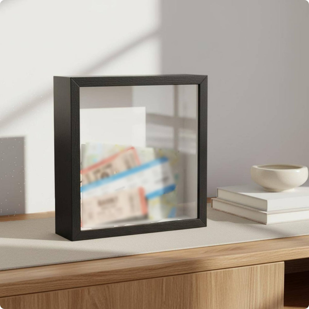 Ticket Display Box 3 Cm Deep Ticket Shadow Box Dust Protection