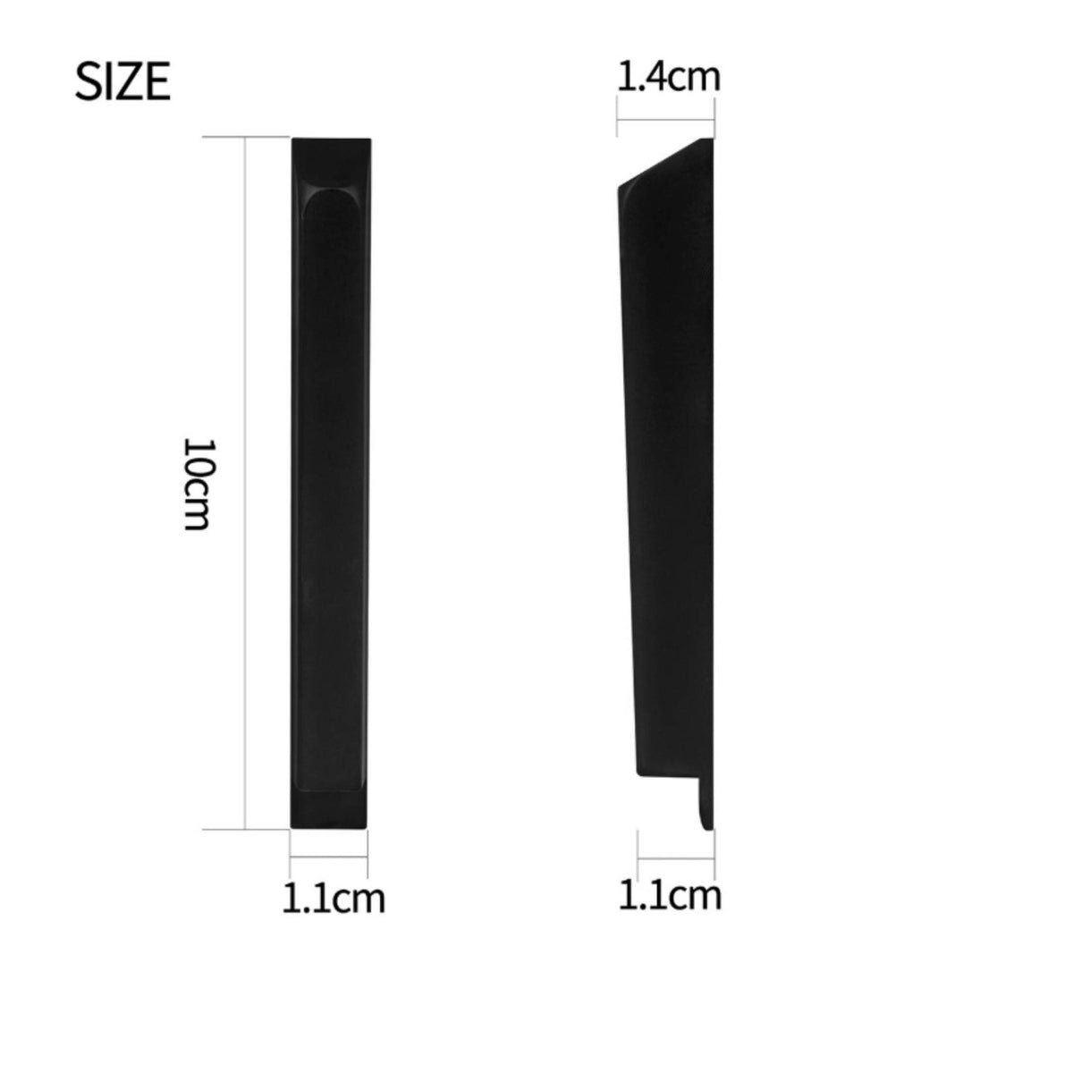 10 Pieces Digital Piano Black Key Long-Lasting Material Black Piano Key ABS