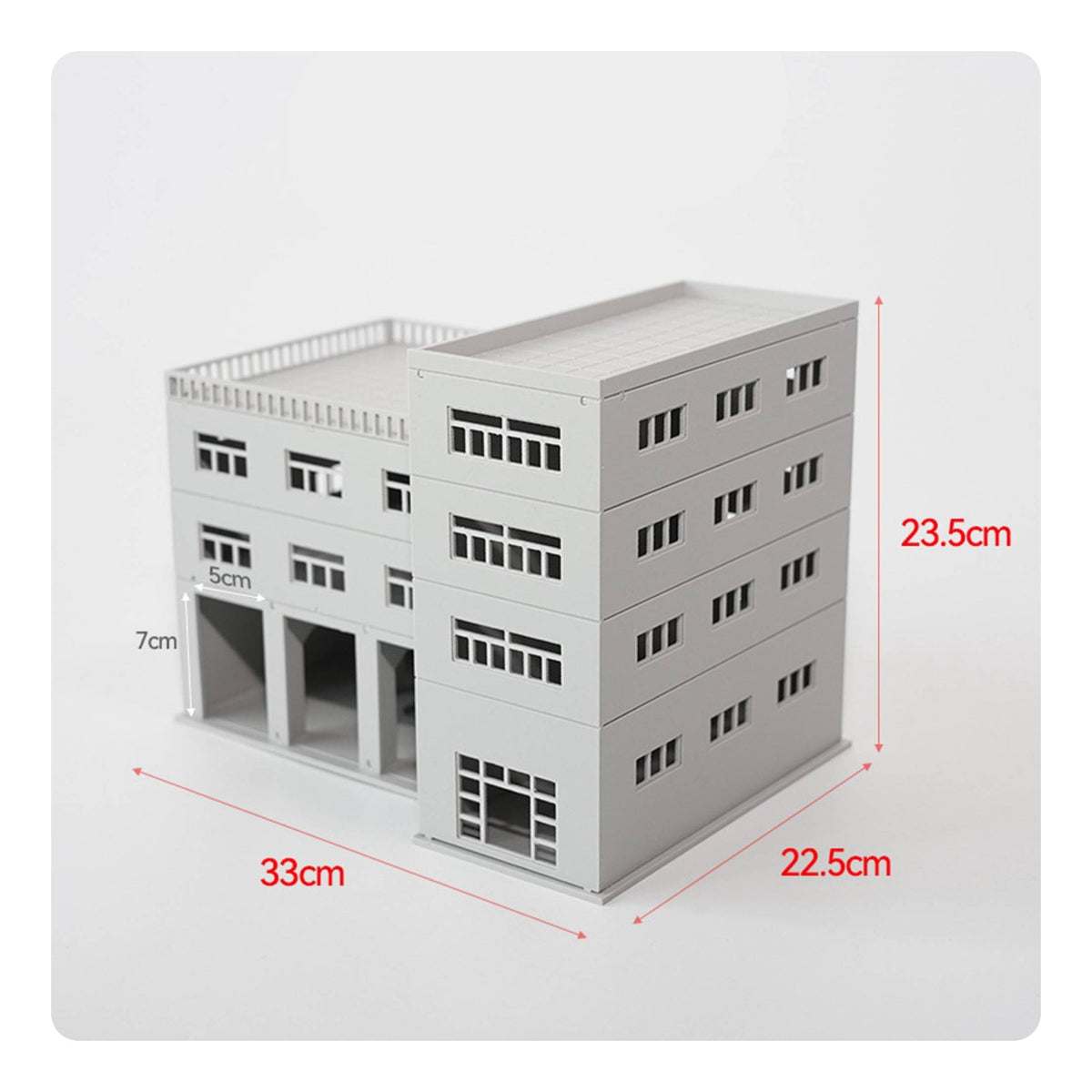 Garage Building Model Collectible Piece Parking Garage Model Easy to Assemble