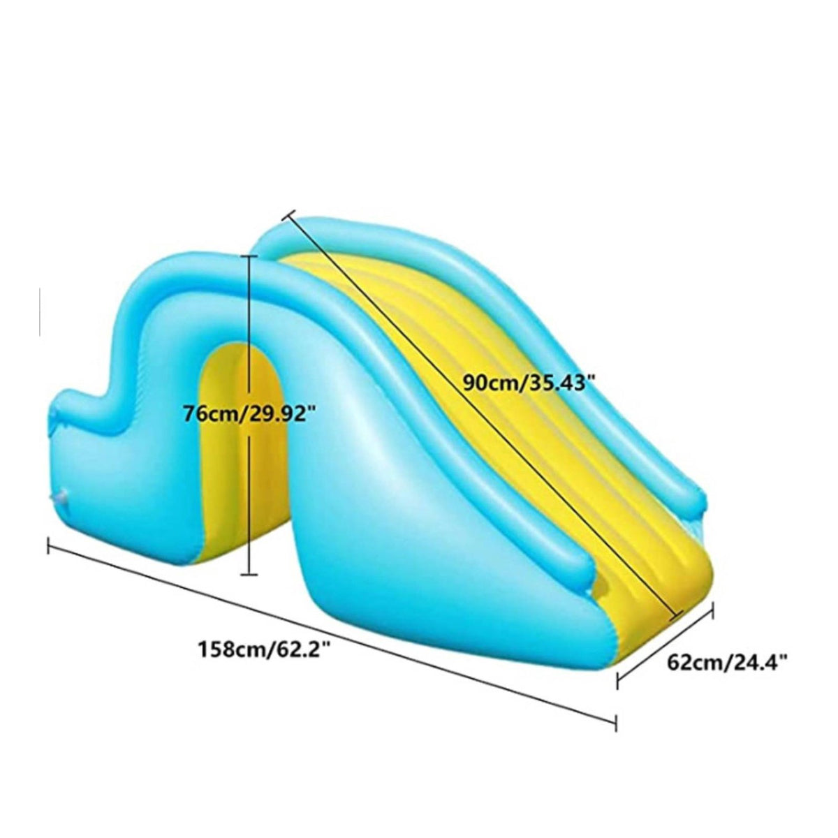 Inflatable Water Slide Stable Design Portable Kids Slide for Playroom, Toddlers