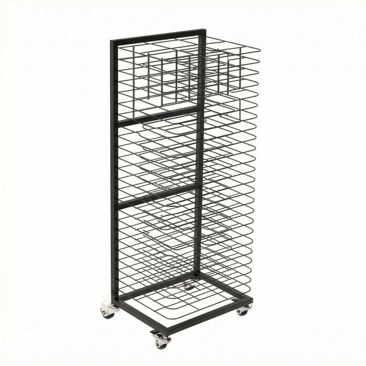 Art Drying Rack Removable Shelves Painting Drying Rack Black Finish for Artists