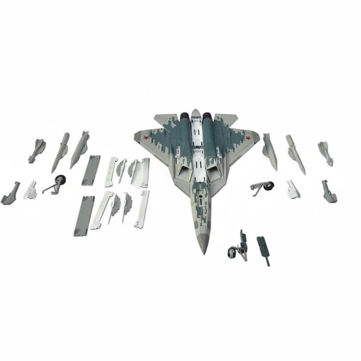 1/72 Scale SU-57 Fighter Jet Model Highly Detailed Diecast SU-57 Stealth Fighter