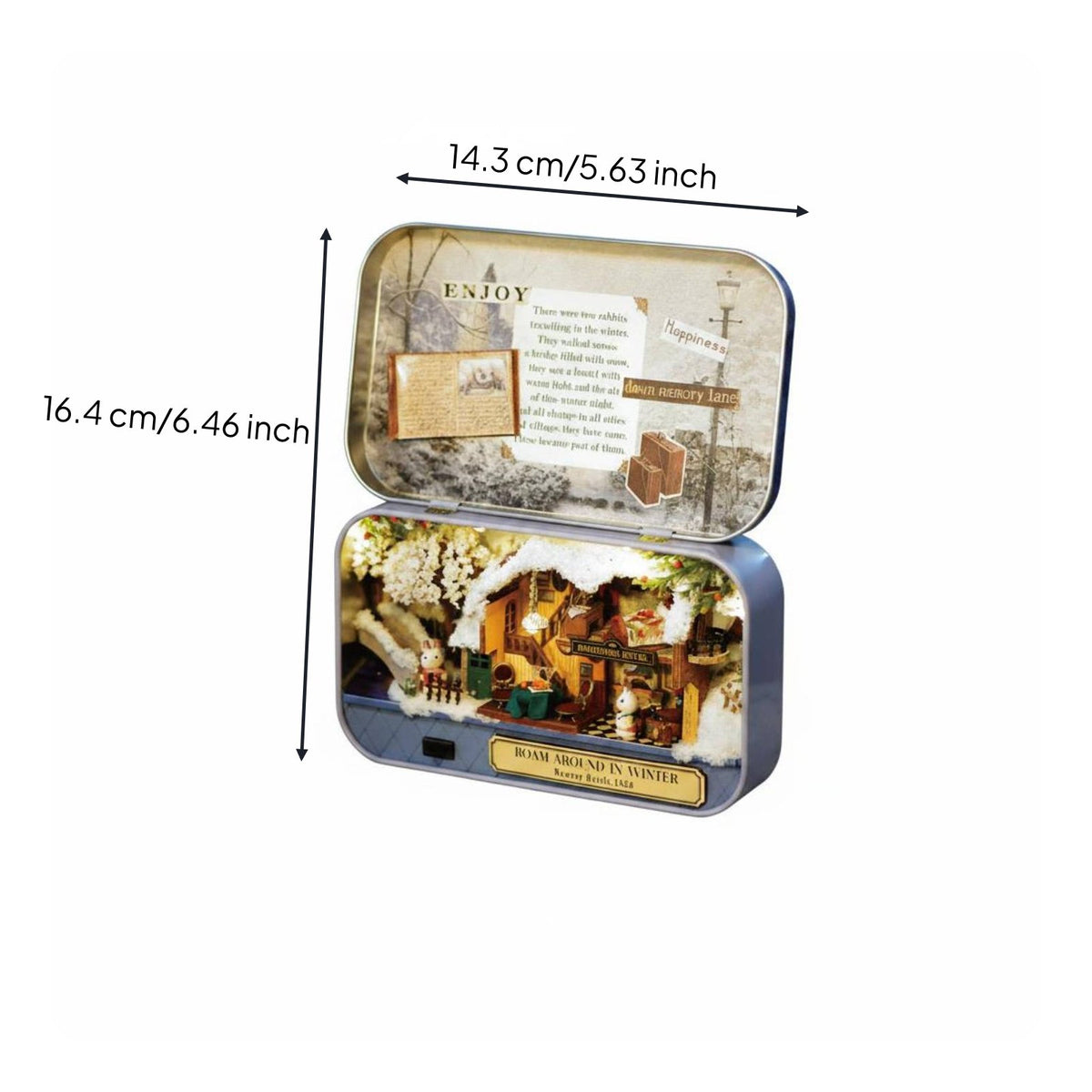 Box Theater Model Gift Idea DIY Dollhouse Kit Beginner Friendly for Desk