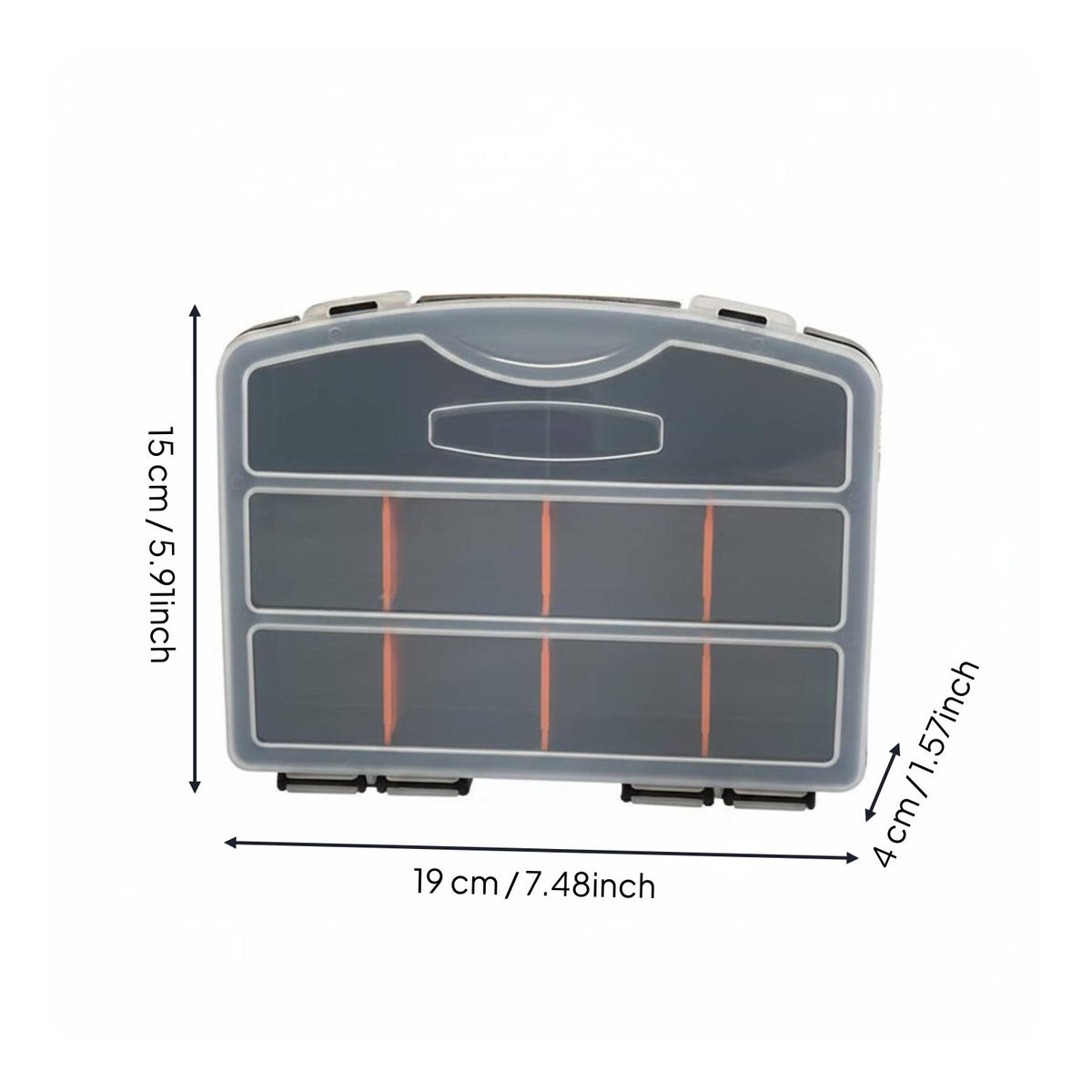 10-Grid Compartment Organizer Portable Screw Organizer Box Lightweight