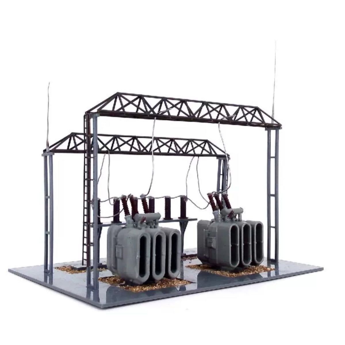 Railway Substation Kit HO Scale Substation Kit Molded for Modelers, Hobbyists
