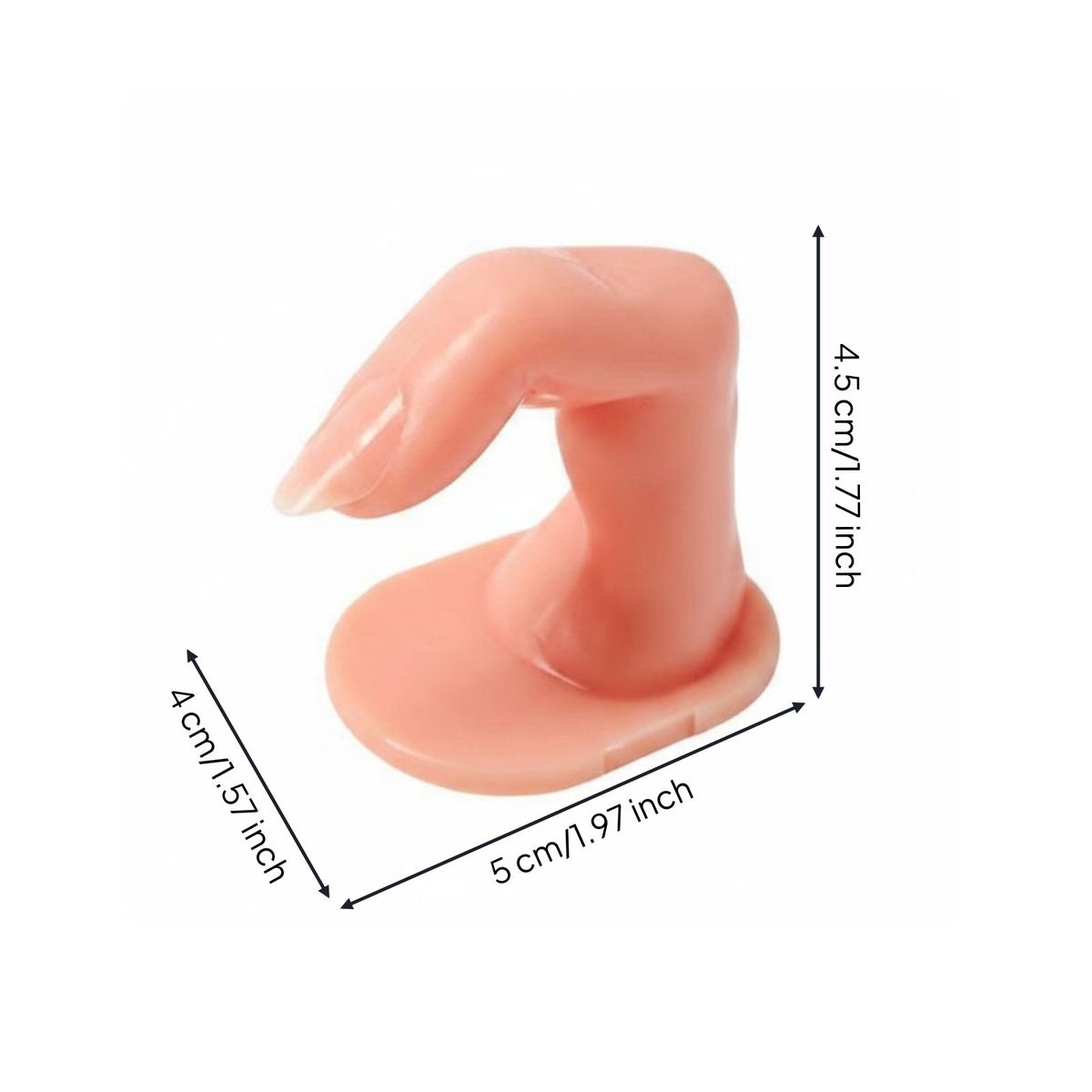 Manicure Practice Finger Easy to Use Artificial Finger Model Reusable Beauty Tool for Salon