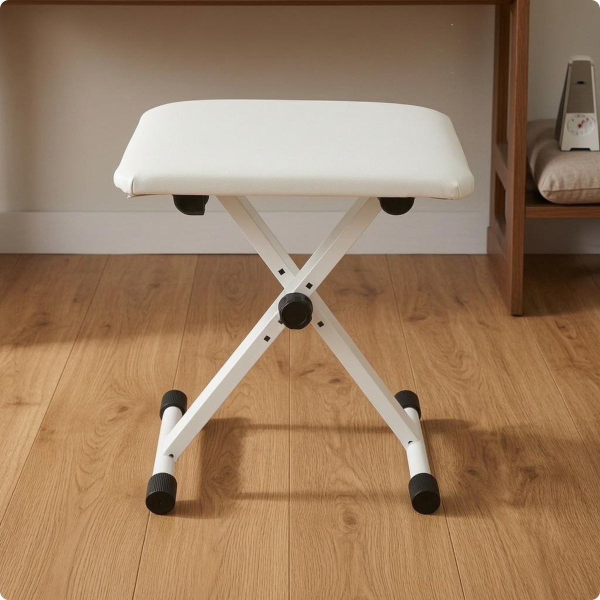 Keyboard Bench Height Adjustable Locking Knob Padded Keyboard Bench