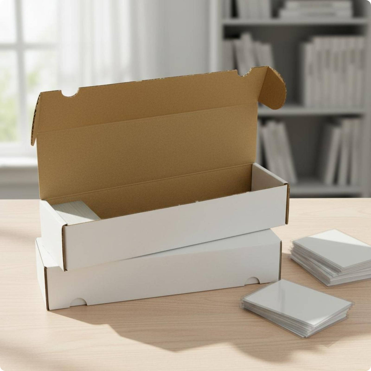 Trading Card Storage Box Large Capacity Corrugated Cardboard Card Box for Gamers