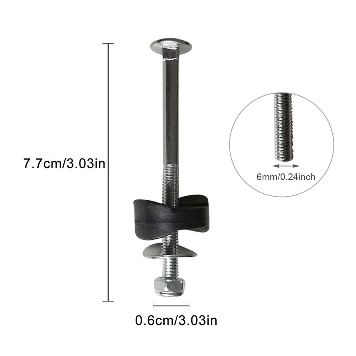 12 Pieces Trampoline Replacement Screws Anti-Slip Athletic Gear with Hex Nut