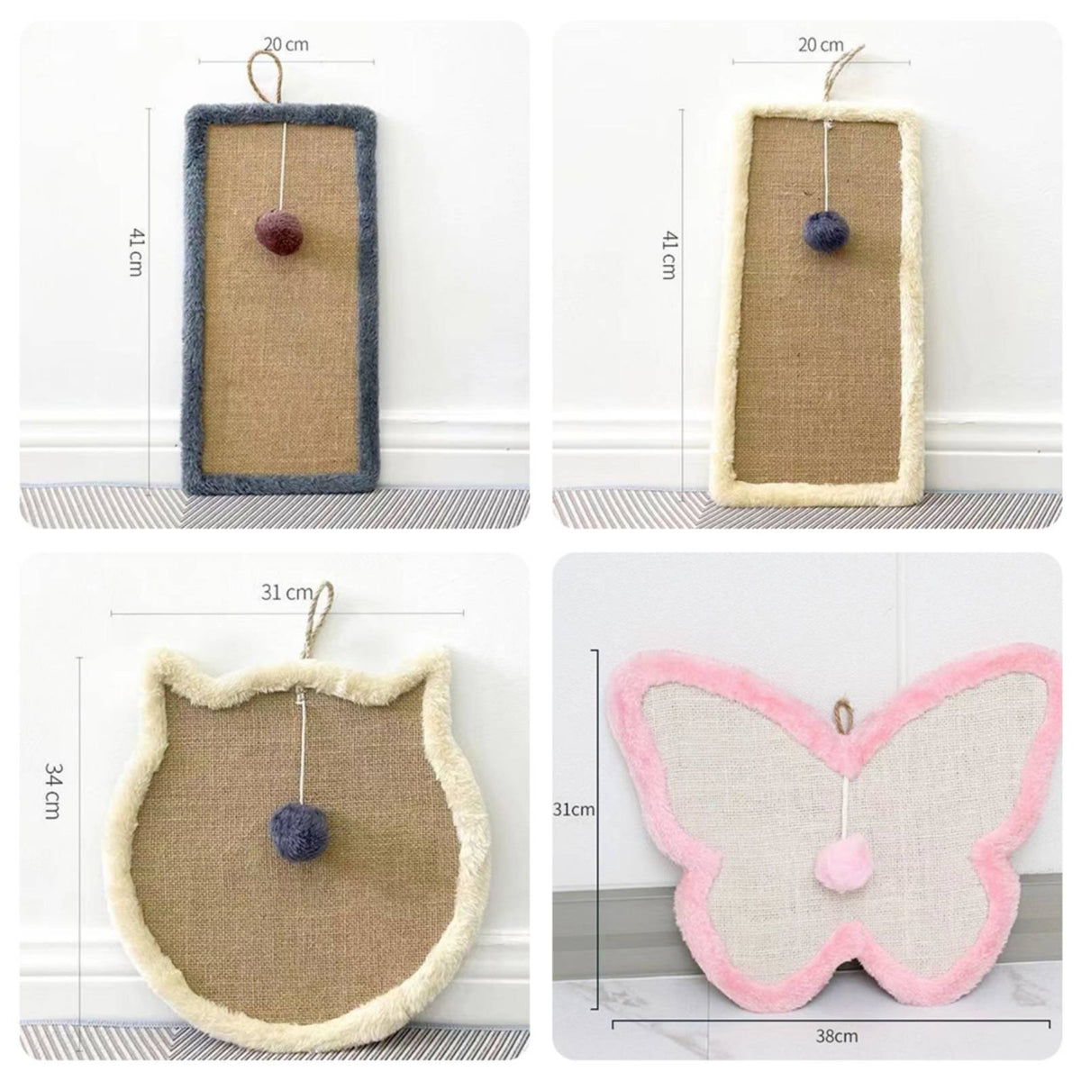 Cat Claw Scratch Pad Punch Installation Cat Scratching Mat Multi-Use Scratch Pad for Indoor Cats