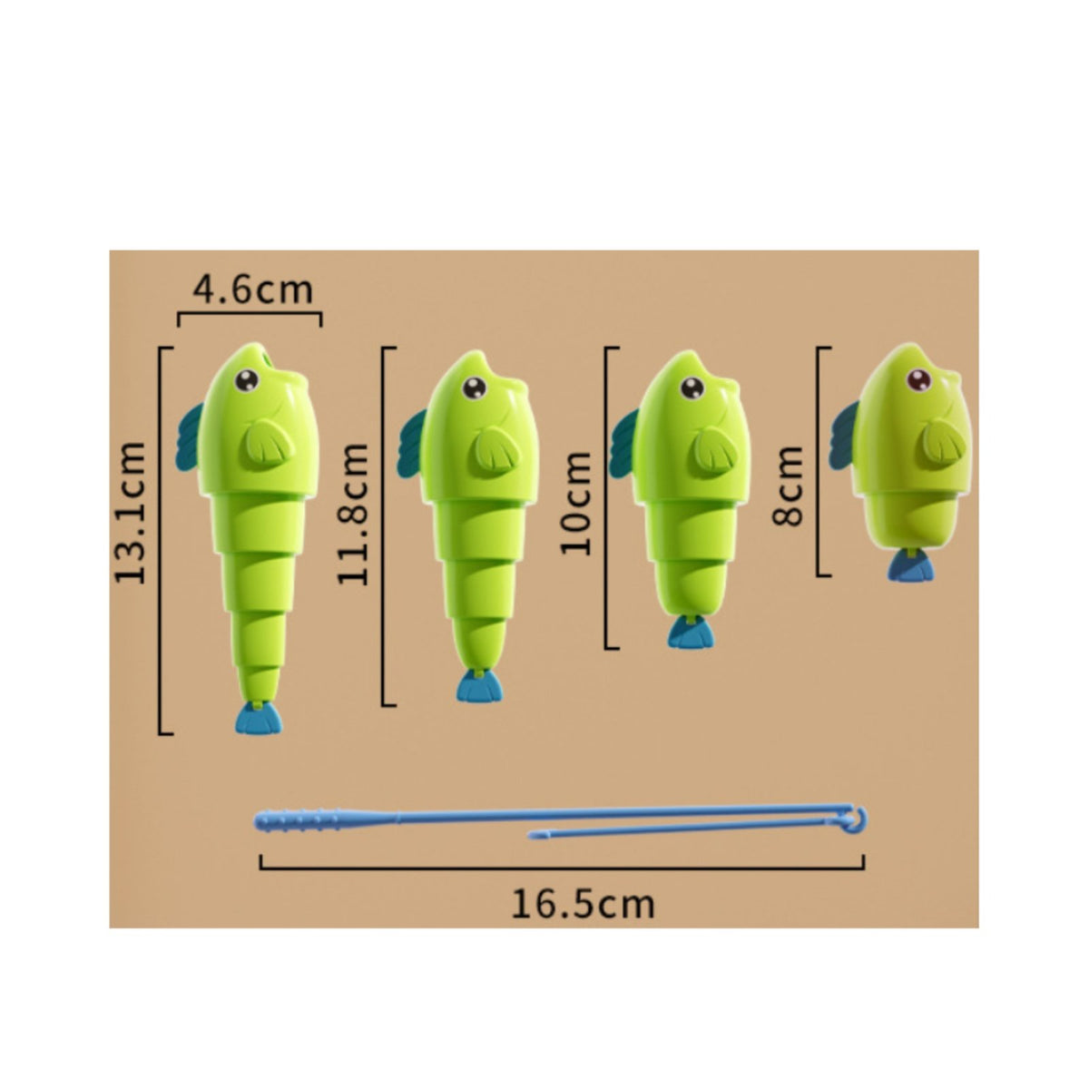 Telescopic Fishing Game Educational Fishing Toy Set Early Learning for Classroom