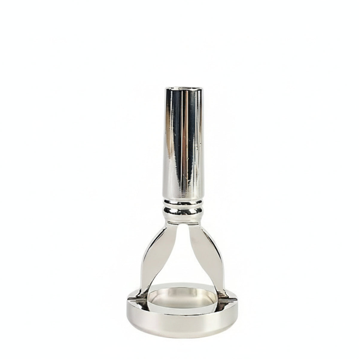 Brass Mouthpiece Practice Aid Silver-Colored Music Accessory Flared Rim Top