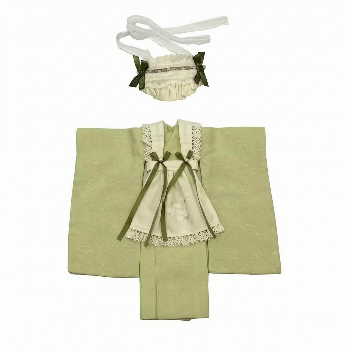 1/6 Scale Kimono Doll Outfit Wide Sleeves 1/6 Scale Figure Clothes Floral Print