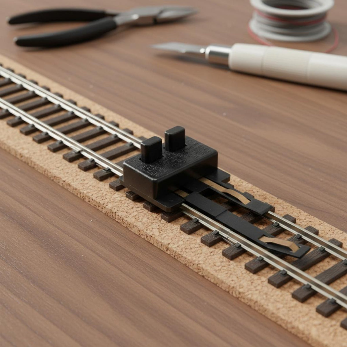 Power Feed Box Electric HO Scale Track Connector Easy Install