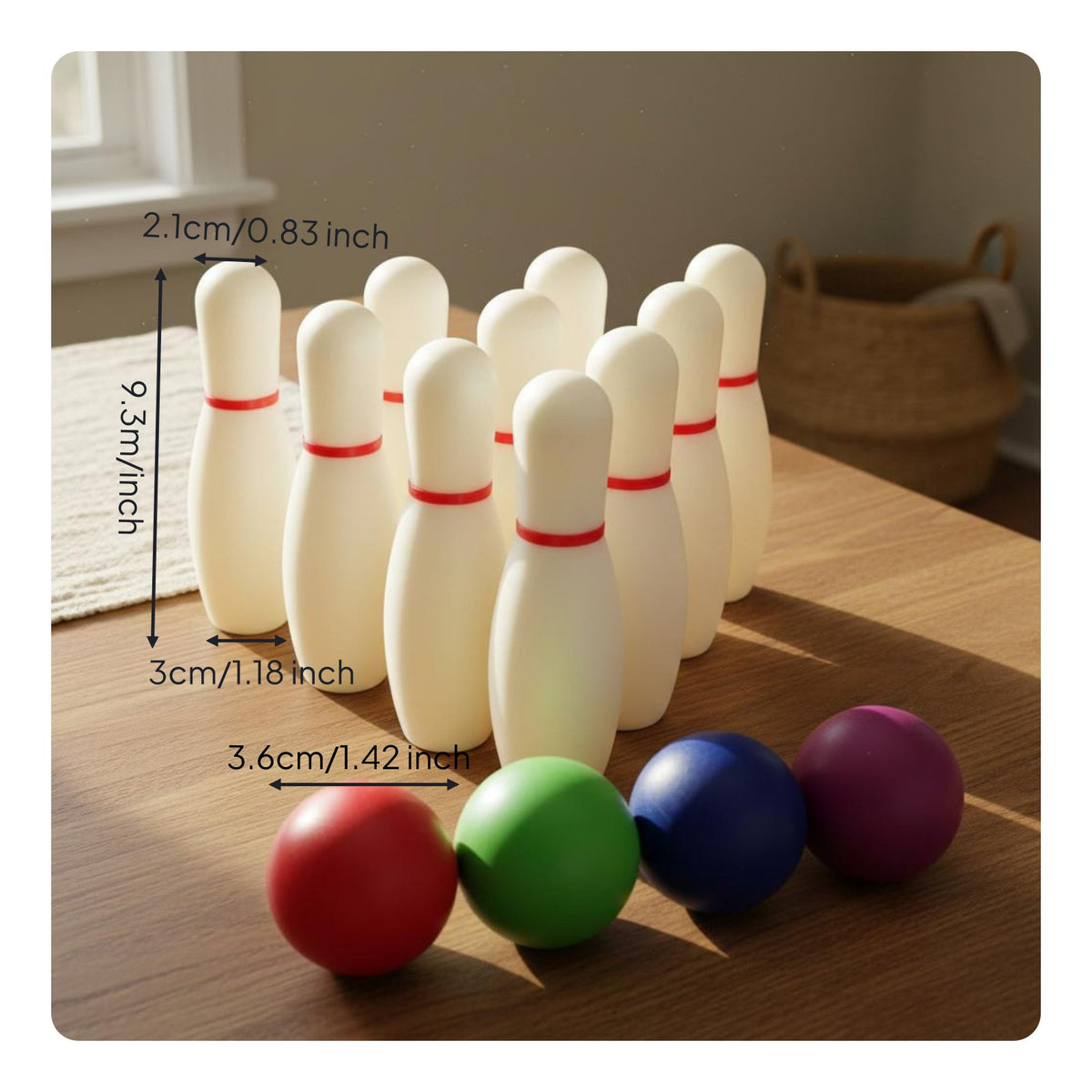 Kids Bowling Set Parent-Child Interactive Tabletop Game