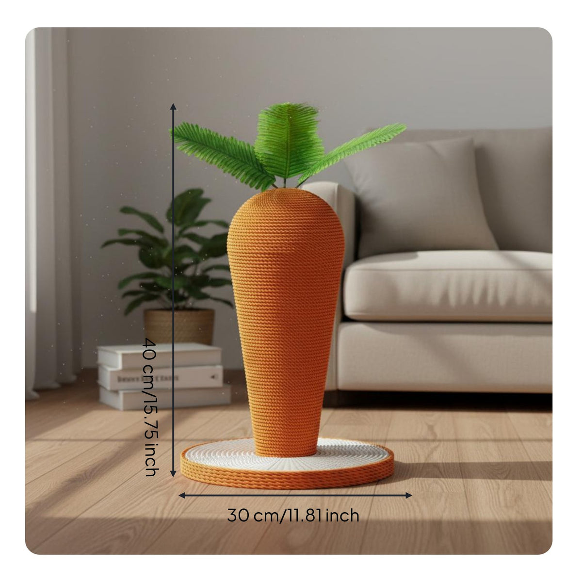 Carrot Cat Scratching Post Long-Lasting Carrot Scratching Post Protects