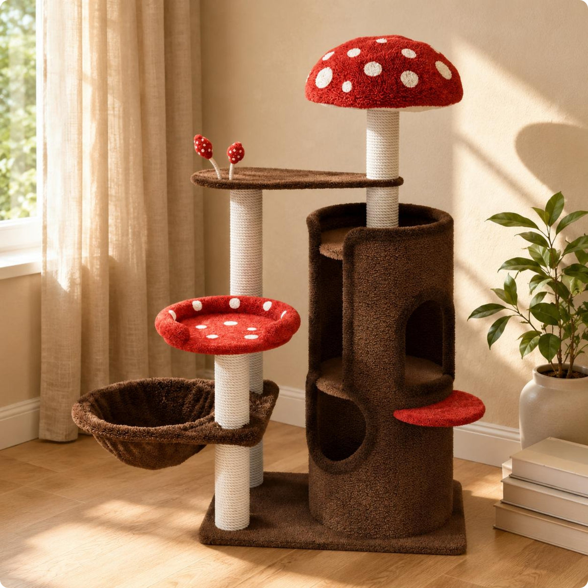 Toadstool Feline Tree Soft Material Pet Furniture Stable Base
