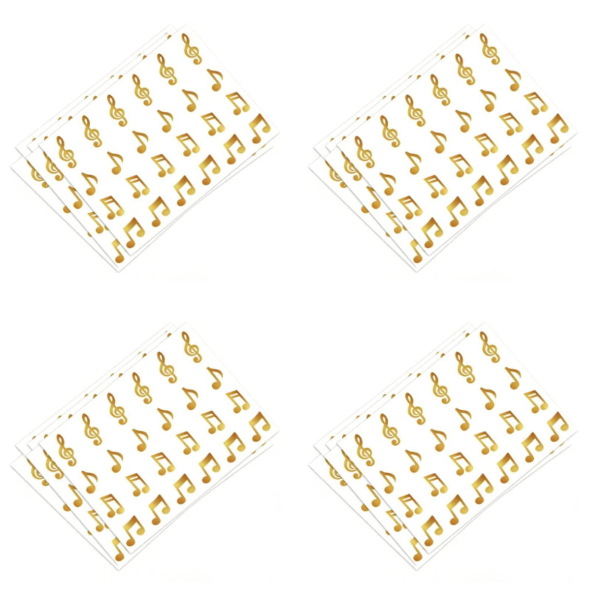 20 Pieces Glitter Music Note Stickers Glittery Design Music Note Sticker Self School Supplies for Teachers, Scrapbooking, Party Favors