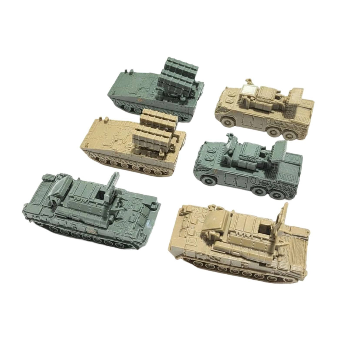 1:144 Armored Vehicle Model Set Easy Assembly Scale Model Armored Vehicle Miniature Armed Forces Vehicle Collection Glue No-Glue