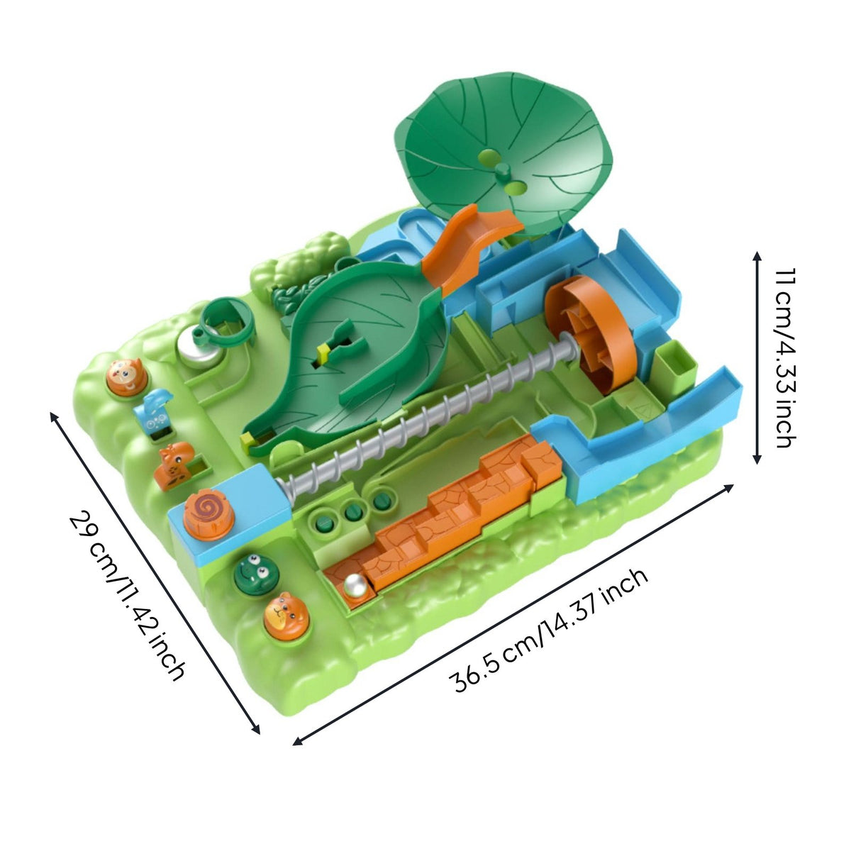Marble Game Hand-Eye Coordination Mechanical Track Puzzle Interactive Play Obstacle Course Toy for Tabletop