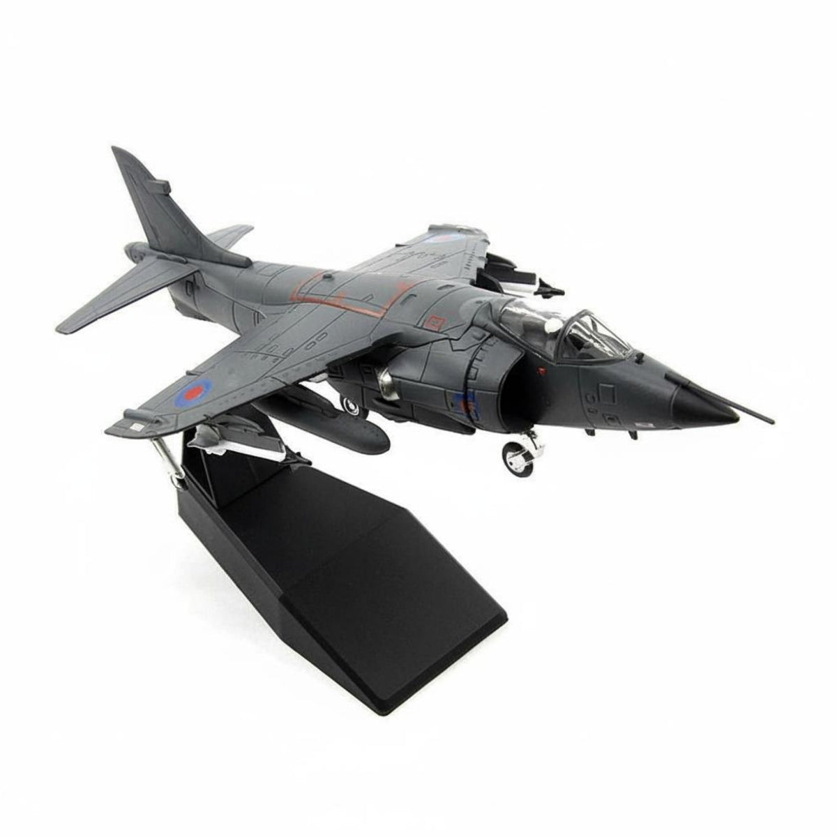 1/72 Scale Harrier Jet Model Includes Landing Gear Diecast Fighter Jet Model