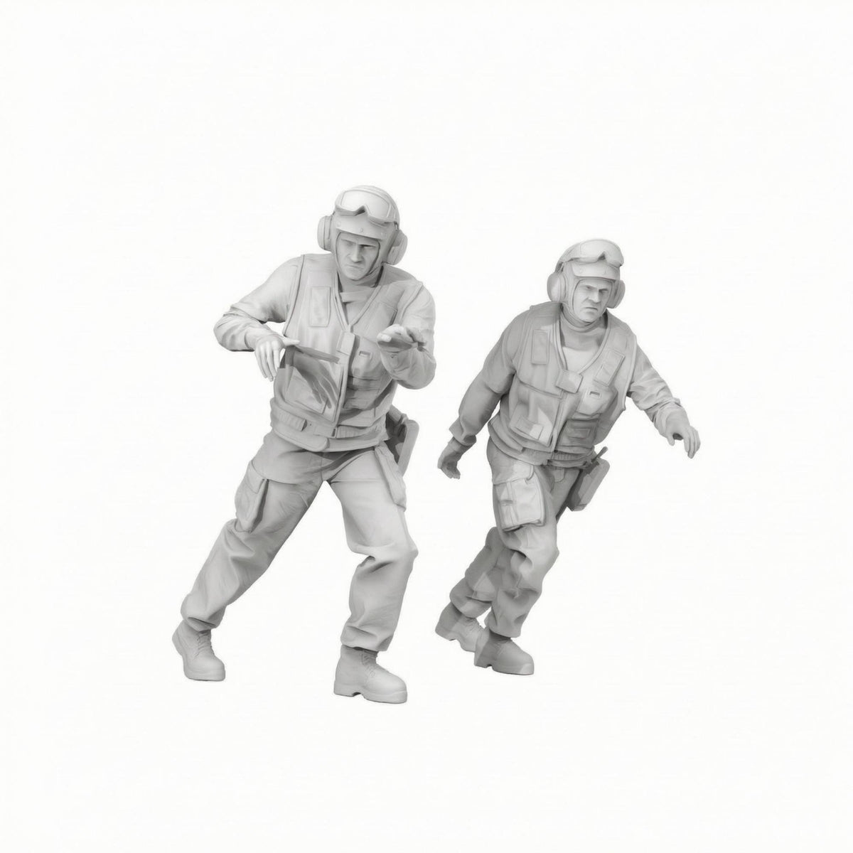2 Pieces Target-9 Transport Dolly Operators Highly Detailed Figure Set 3D