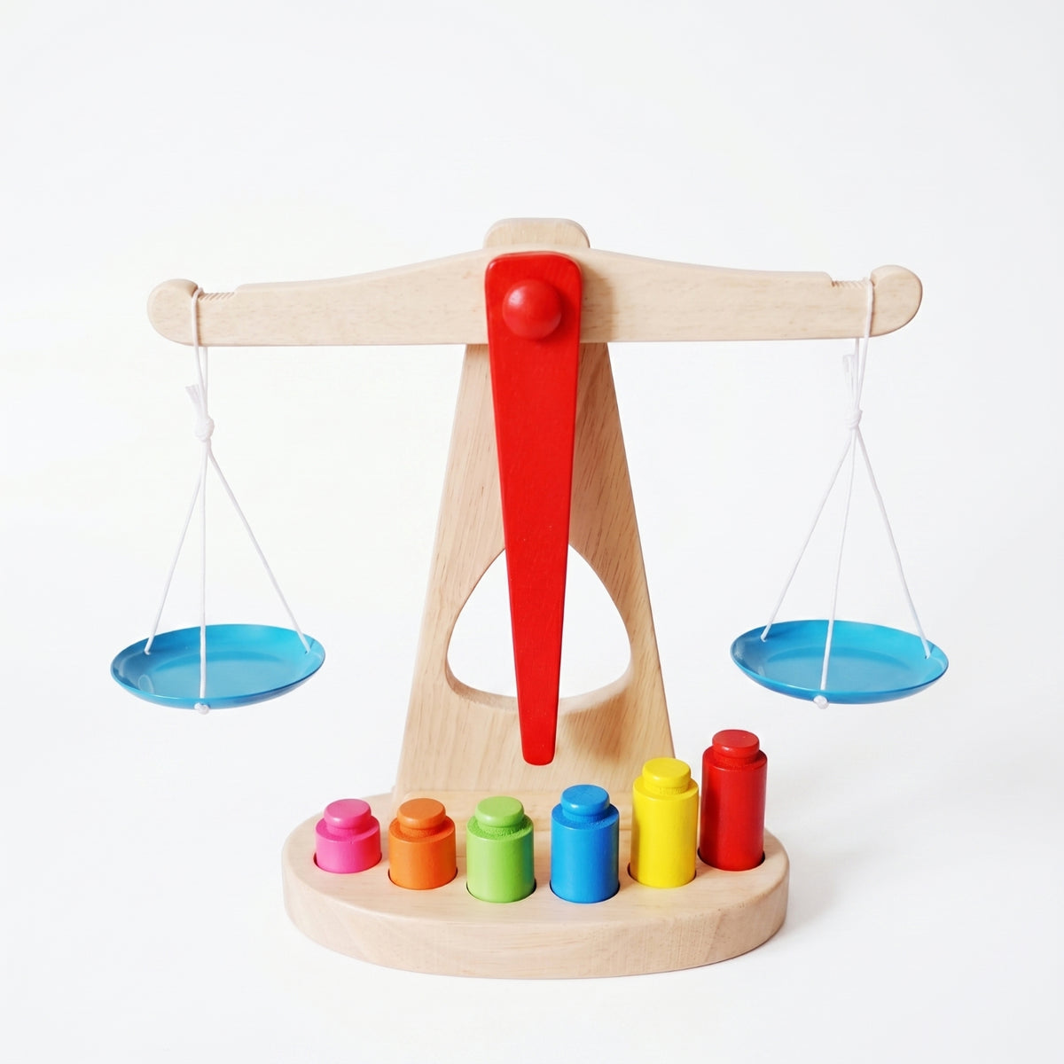 Wooden Balance Scale Toy Educational Wooden Balance Scale Simple Design Learning Aid for Classroom, Preschool