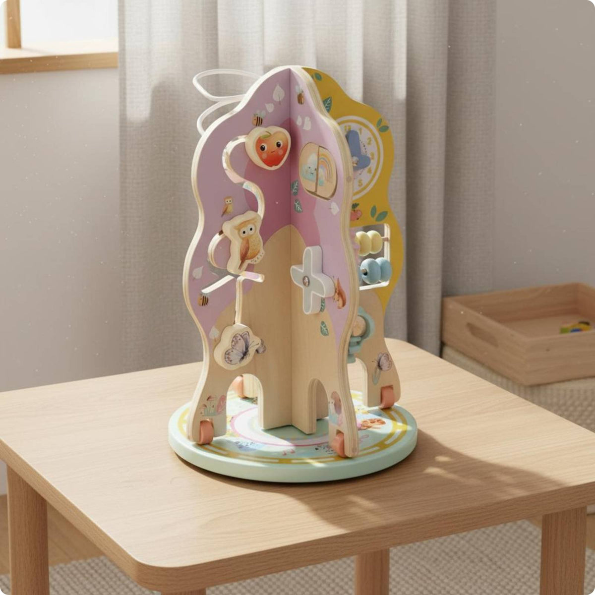 12 Pieces Rotating Activity Tree Multi-Sensory Educational Busy Toy