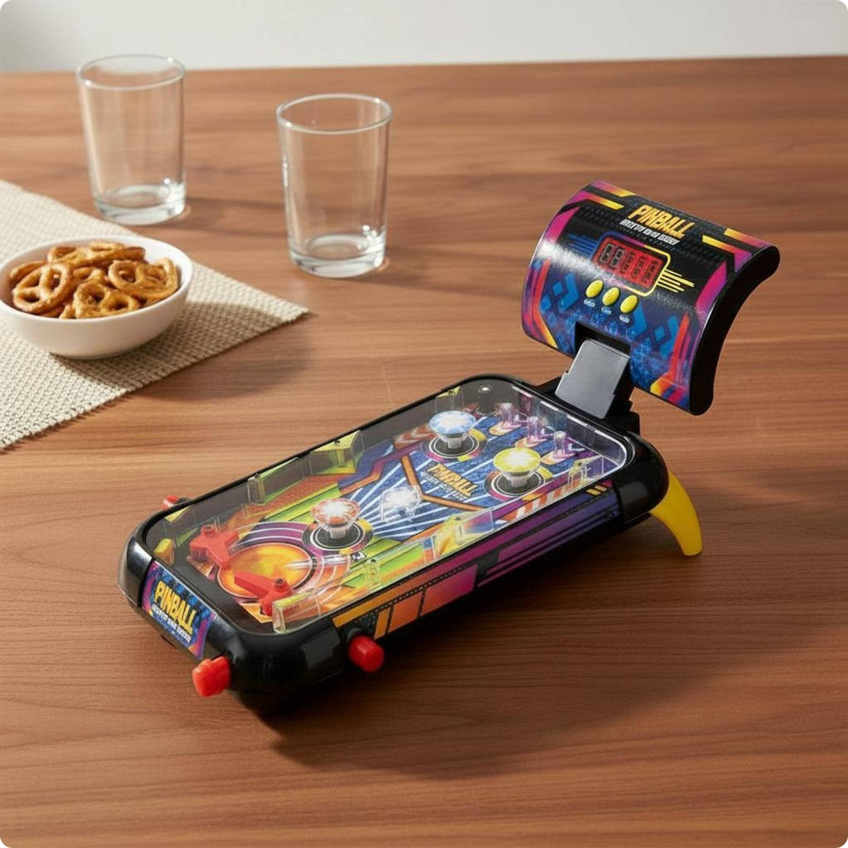 Tabletop Pinball Game Parent-Child Play Table Pinball Game Interactive for Party