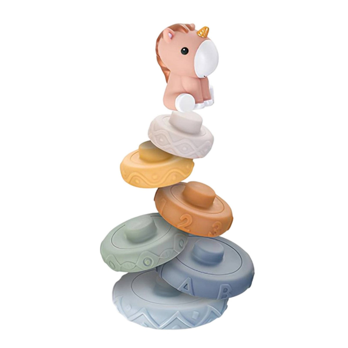 Soft Stacking Cube Set Early Learning Stacking Toy Squeezable Number Cube Toy for Infants, Preschool