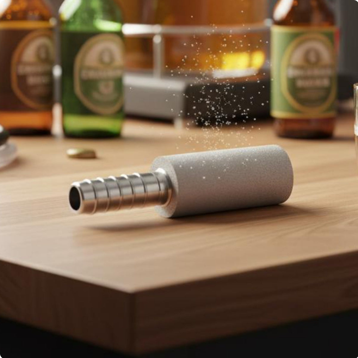 Beer Carbonation Stone Food Grade Brewing Equipment Long-Lasting for Homebrewers