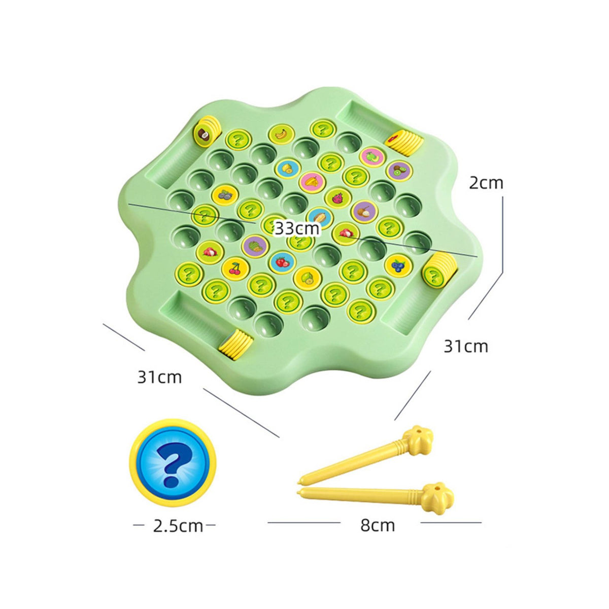 Focus Training Memory Flip Game Educational Kids Matching Board Game Strategy Double-Sided Memory Chess Reasoning for Children