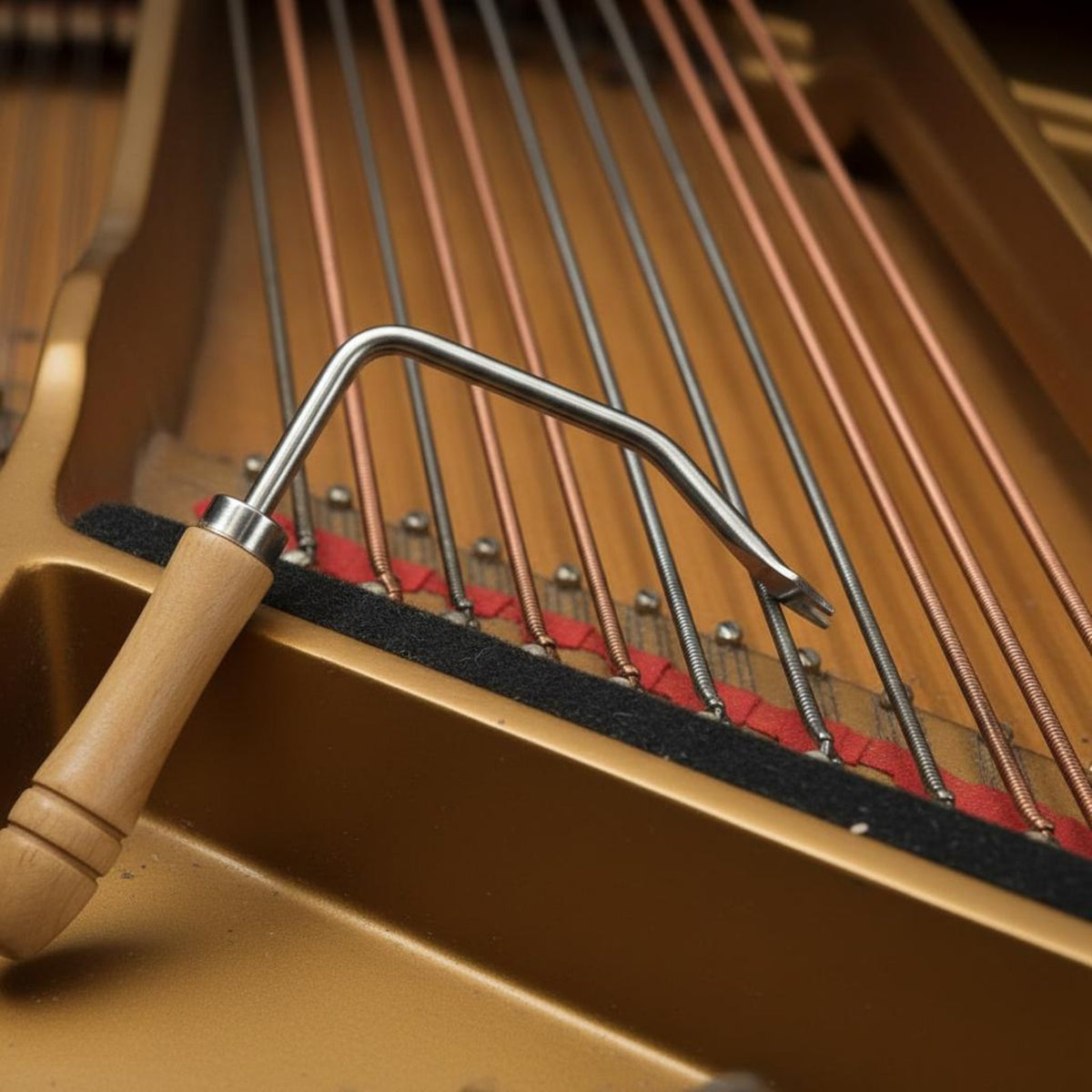 Piano String Hook Sturdy Metal Construction Piano Stringing Hook Versatile Stringing Tool Provides Additional Leverage