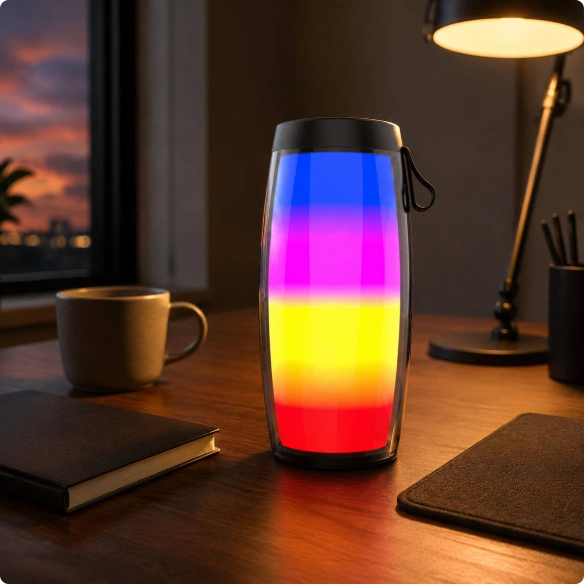 LED Bluetooth Speaker Subwoofer Audio Device Loud Crystal Clear Sound