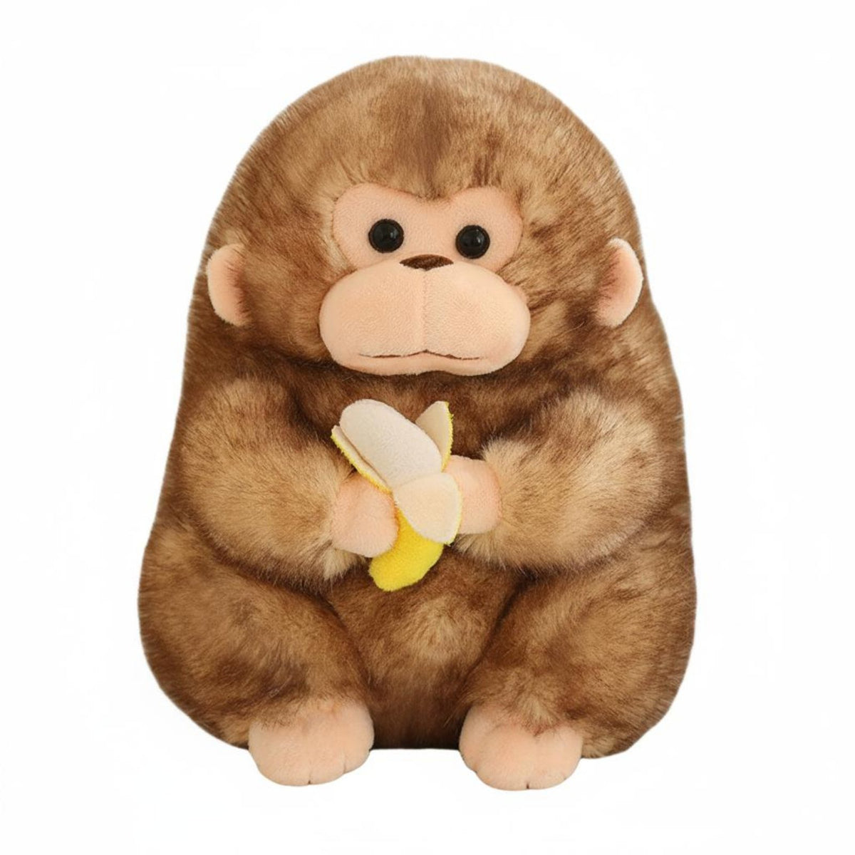 Golden Monkey Stuffed Calming Sitting Monkey Doll Cuddly for Children