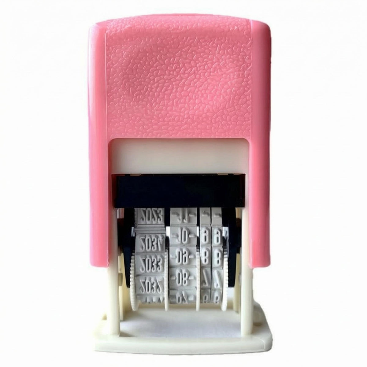 Self-Inking Date Stamp Mechanical Dial Office Tool ABS Plastic