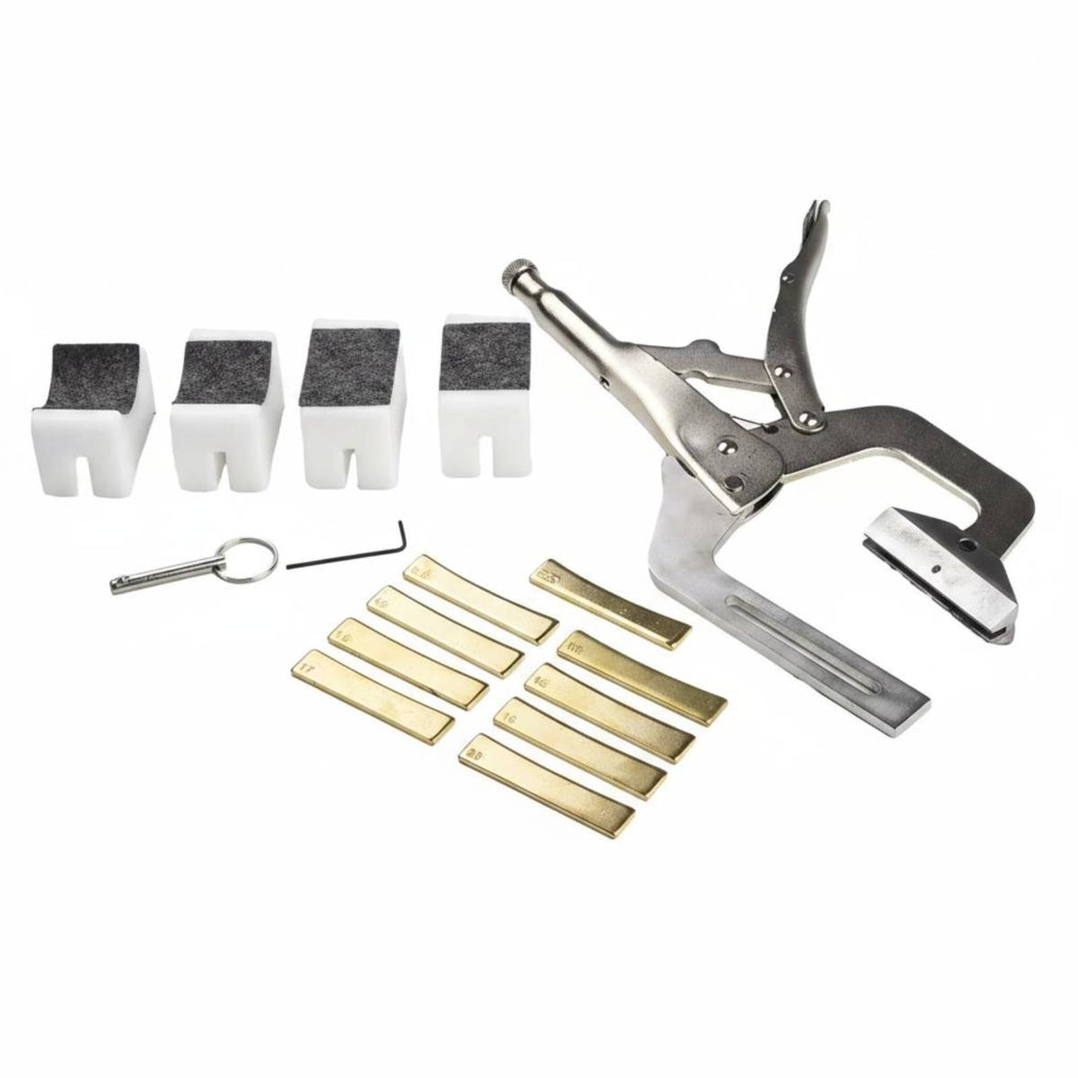 Handheld Fret Press Steel Construction Radius Fret Press Kit for Luthiers