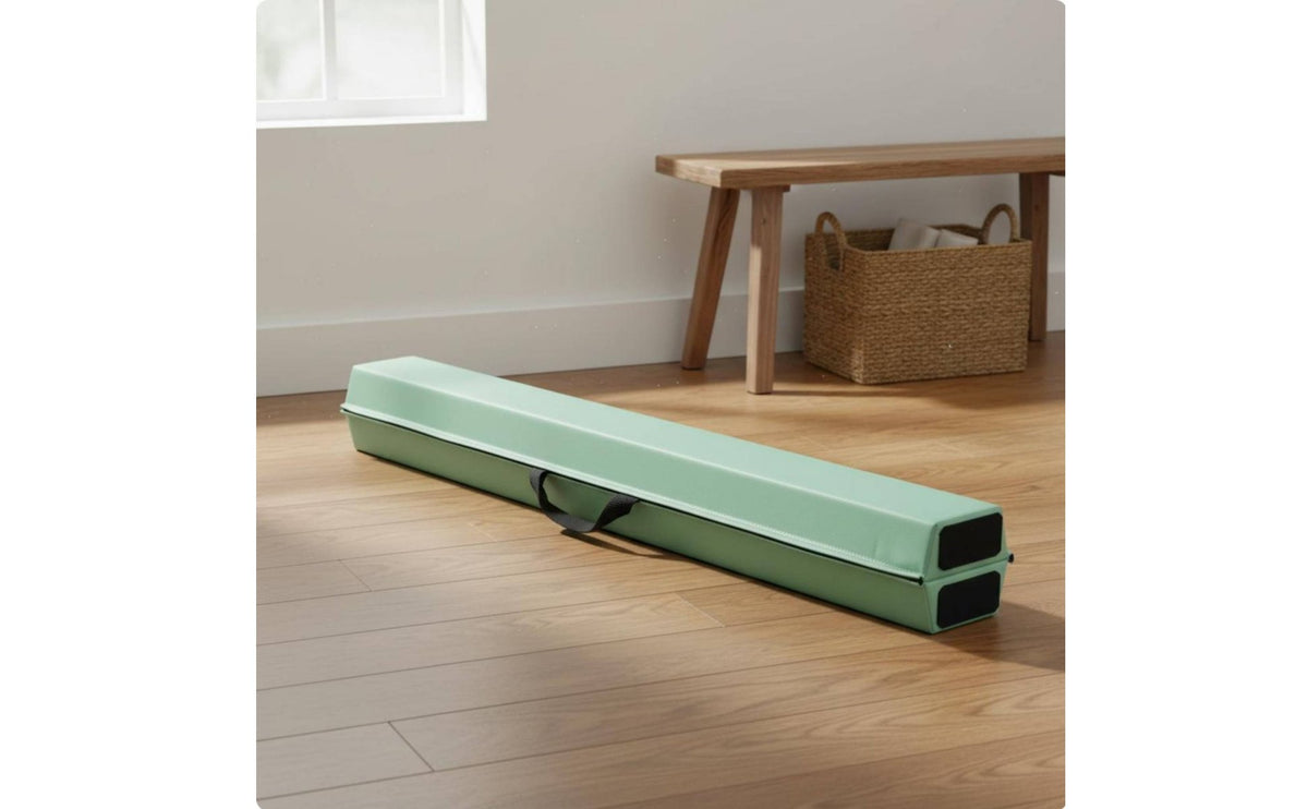 Foldable Balance Beam Shock Absorbing Soft Practice Beam Non-Slip Base for Kids, Gymnasts, Home, Gym