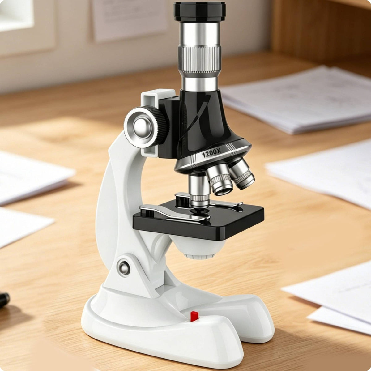 1200x Microscope Clear View Viewing Kids Microscope High Magnification for Study