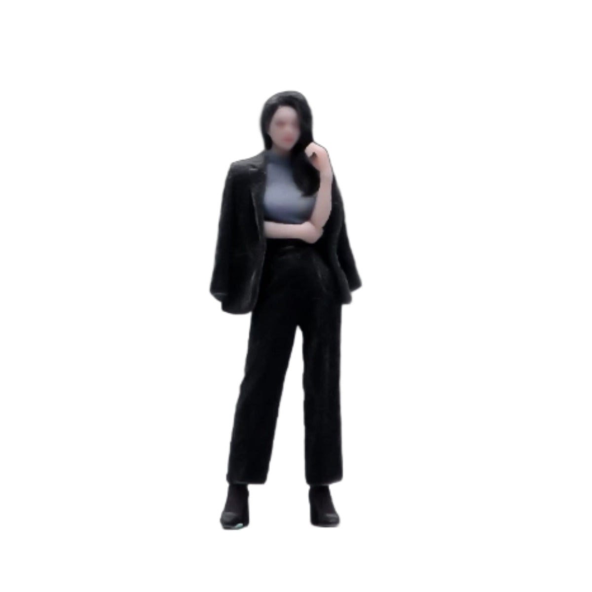 Resin Figurine Heeled Shoes Miniature Woman Figurine Colored Collectible Decor