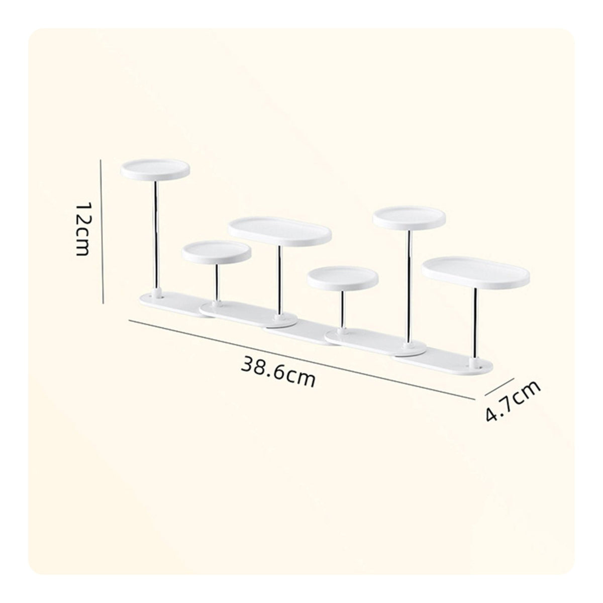 Multi-Tier Figurine Stand Adjustable Spacing Desktop Figure Organizer