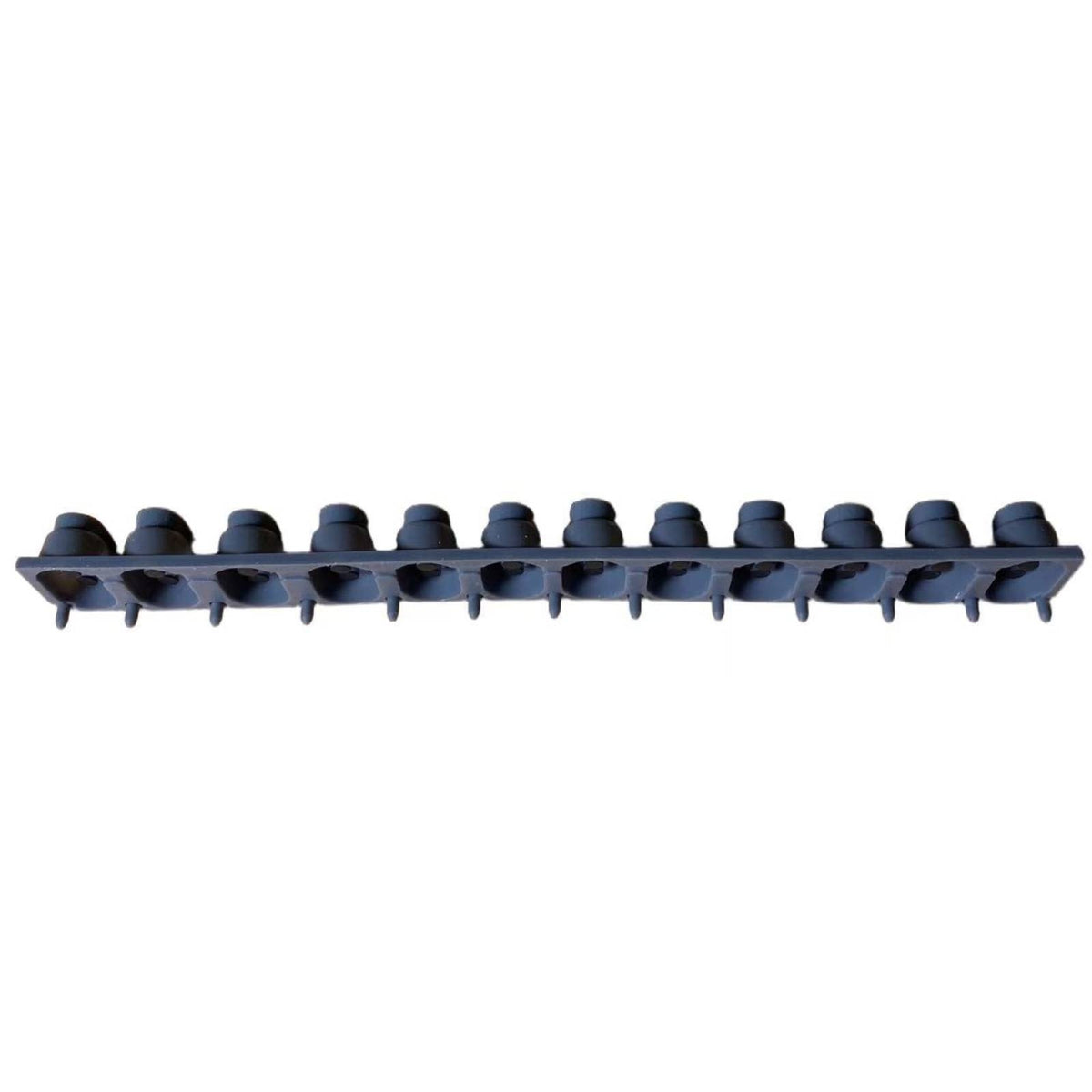 12 Key Connection Strip Single Row 12 Note Rubber Strip Oval Openings