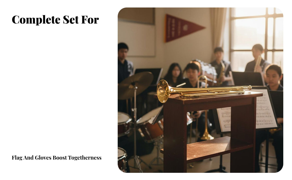 Loud Clear Tone School Band Bugle Easy to Play Bugle Trumpet Bright and Powerful Sound Alarm Trumpet Lightweight for Beginners, Musicians, Performances, Ceremonies, Music Practice, Festivals
