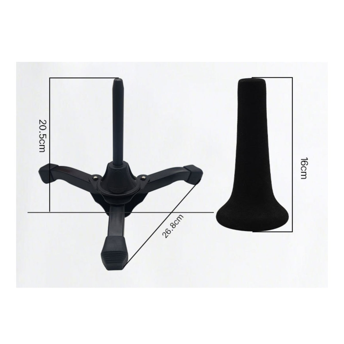 Soprano Saxophone Stand Compact Music Accessory Reinforced Metal Legs