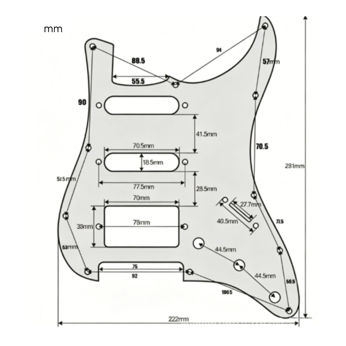 Loaded Pickguard Prewired Instrument Part Hum Cancelling for Replacement