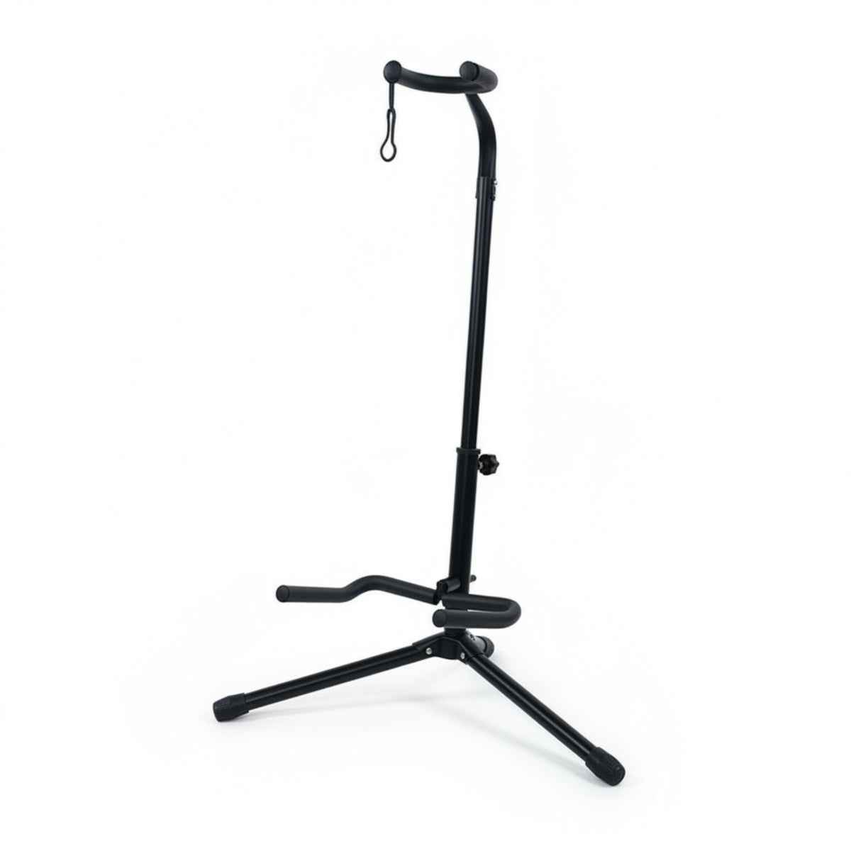 Foldable Guitar Stand Metal Frame Music Gear Hanging Strap
