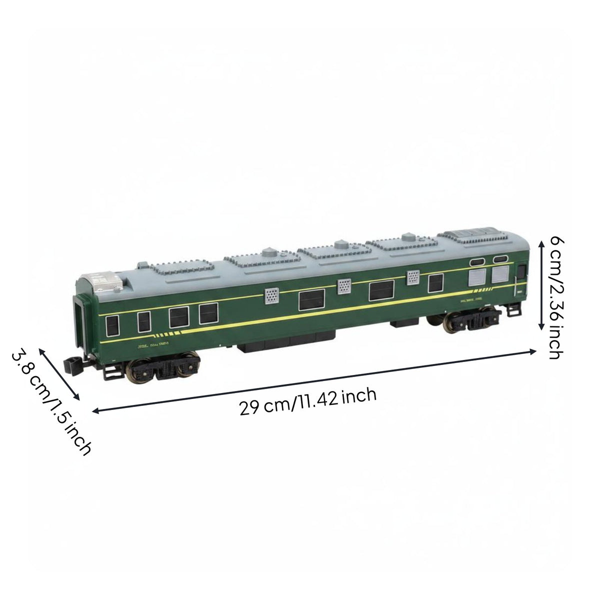 KD25G Train Car Detailed Roof Air-Conditioned Railcar Model Printed Markings