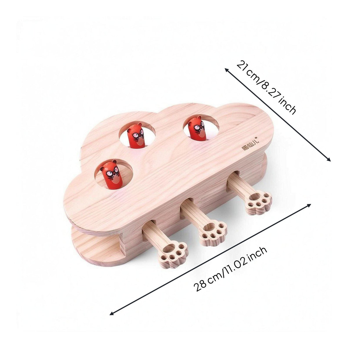 Feline Whack a Rodent Toy Long-Lasting Interactive Feline Toy No Assembly