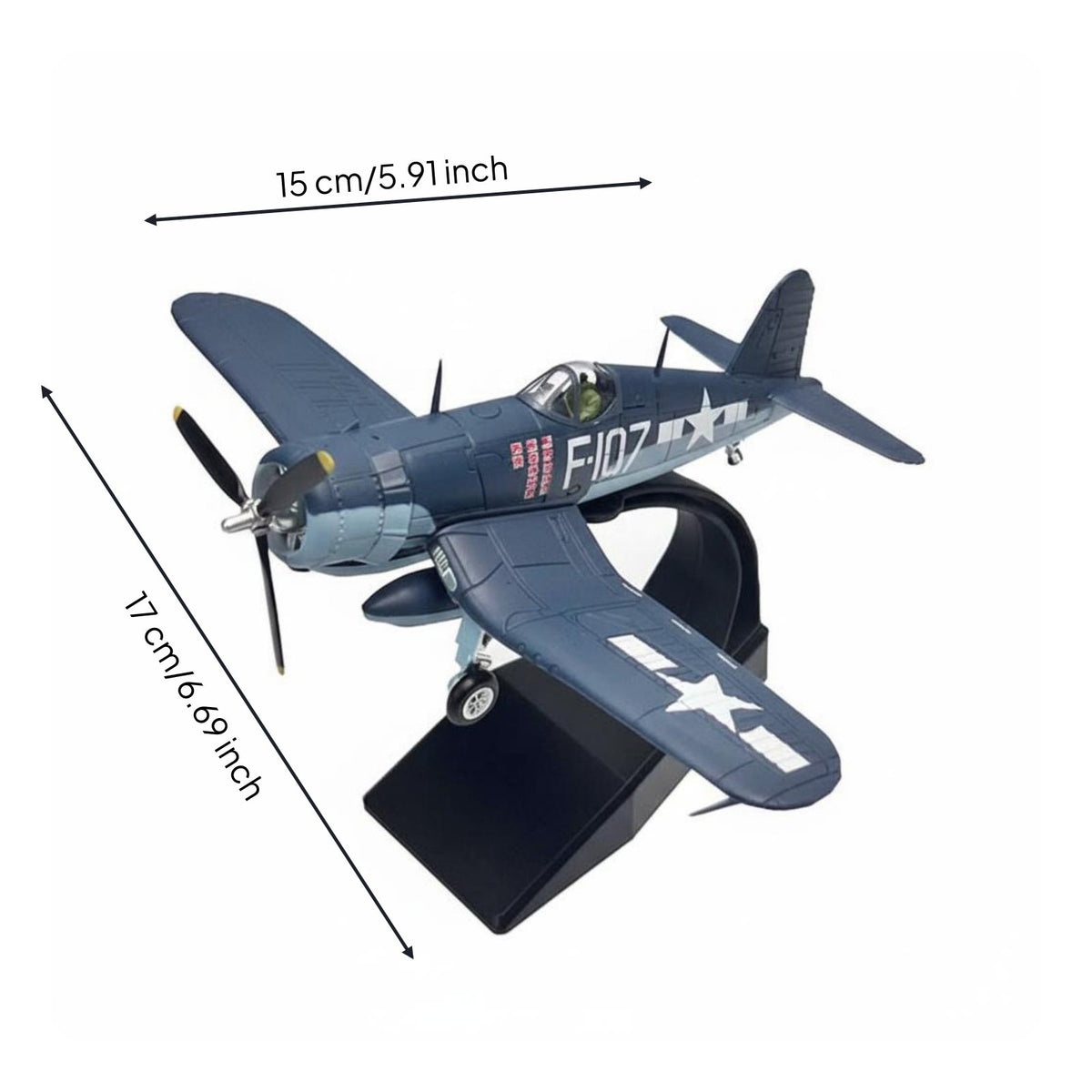 1/72 Scale US Navy Fighter Warplane Model Alloy plane Highly Detailed Collectible Item for Enthusiasts